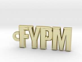FYPM Keychain  in 18K Gold Plated