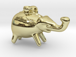 Roman Elephant Pendant (Askos) in 18K Gold Plated