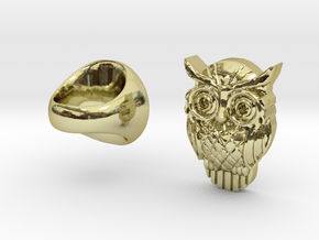 Owl Ring in 18K Gold Plated
