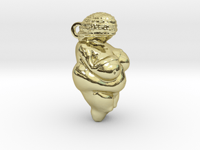 Venus of Willendorf Pendant in 18K Gold Plated