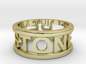 Name Ring in 18K Gold Plated