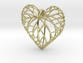 Viola leaf heart in 18K Gold Plated