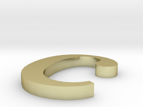 Letter- c in 18K Gold Plated