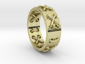 Lace-up Ring - Sz. 5 in 18K Gold Plated