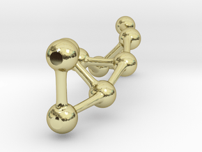 Double Helix Structure in 18K Gold Plated