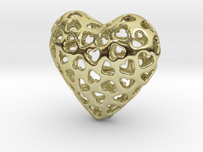 Small hearts, Big love (from $15) in 18k Gold Plated Brass: Medium