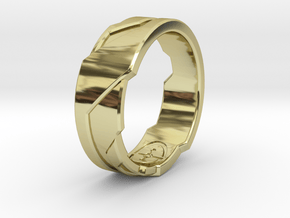 GD Ring (US Size - 7 1/4) in 18K Gold Plated