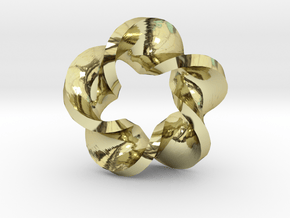 Five Twist Mobius in 18K Gold Plated