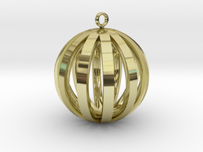 Round Pendant in 18K Gold Plated