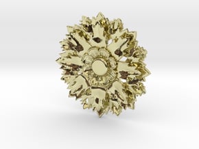 Flower Pendant With Hole in 18K Gold Plated