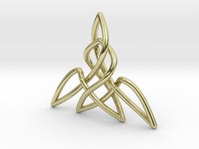 Triquetra Pendant 2 in 18K Gold Plated