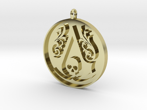 Assassin's Creed - Black Flag Medal Pendant in 18K Gold Plated