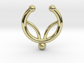 Faux septum ring - inner petal design in 18K Gold Plated