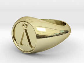 Stargate Earth signet 23.4mm in 18K Gold Plated