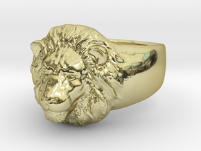 Lion Ring (size11) in 18K Gold Plated