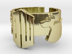 Doctor Who Ring with K9 - Size 9 in 18K Gold Plated