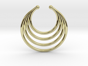 Faux Septum - Dropped Rings in 18K Gold Plated