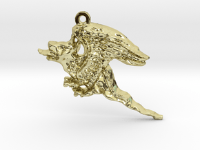 A Dragon in 18K Gold Plated