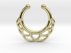 Faux Septum Ring 6 Outer Semicircles in 18K Gold Plated