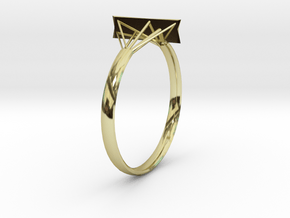 Suspension Ring in 18K Gold Plated