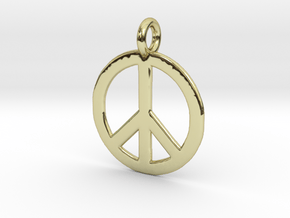 Peace Necklace in 18K Gold Plated