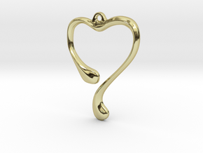Heart shape pendant in 18K Gold Plated