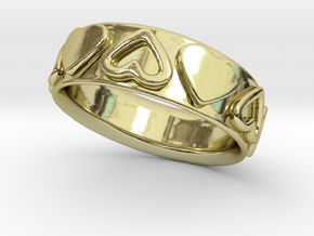 Heart Wrapped Ring - Size US 7 in 18K Gold Plated