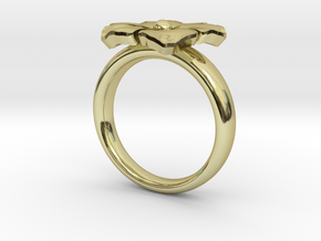 ring flower s44 in 18K Gold Plated