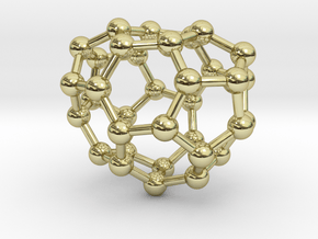 0016 Fullerene c34-1 c2 in 18K Gold Plated