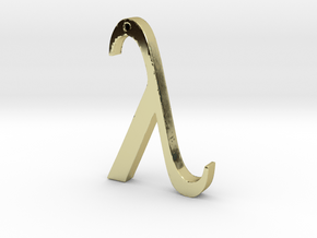 The Greek Letter "Lambda" in 18K Gold Plated