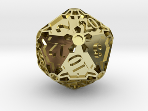 Large Premier d20 in 18K Gold Plated