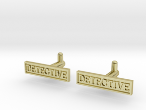 Detective Cufflinks (Style 2) Silver/Brass/Bronze in 18K Gold Plated