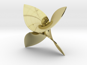 Enneper surface in 18K Gold Plated