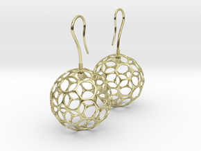 Fertilized Polyhedron Egg Earring in 18K Gold Plated