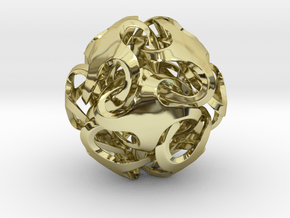 Rhombic Dodecahedron I, pendant in 18K Gold Plated