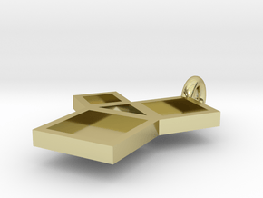 Silver Pythagorean Theorem Pendant in 18K Gold Plated