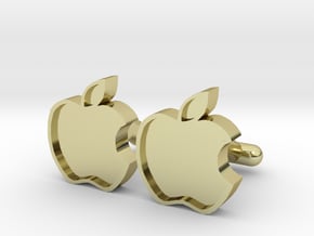 Apple Cufflink in 18K Gold Plated