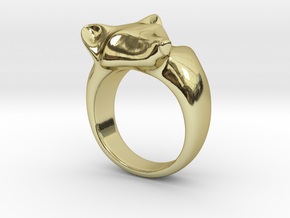 Fox Ring in 18k Gold Plated Brass: 5 / 49