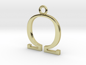 Omega Pendant in 18K Gold Plated