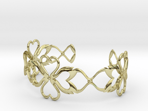 Swan-Heart Bracelet in 18K Gold Plated