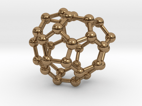 0035 Fullerene c36-07 c1 in Natural Brass