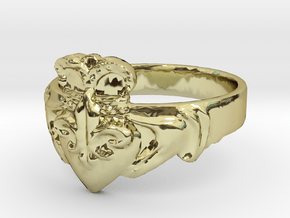 NOLA Claddagh, Ring Size 7 in 18K Gold Plated