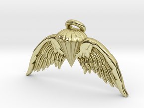 Navy Jump Angel Wings in 18K Gold Plated