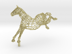 FREEDOM - Gold Plated Horse in 18K Gold Plated
