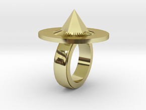 Spike Ring 20x20mm in 18K Gold Plated