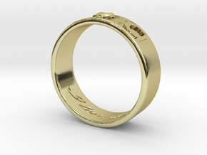 I And C ring in 18K Gold Plated