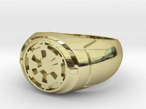 Imperial Signet Ring in 18K Gold Plated