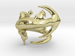 Diplocaulus Ring in 18K Gold Plated