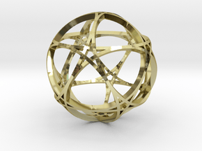 Pentagram Dodecahedron 1 (narrow, medium) in 18K Gold Plated