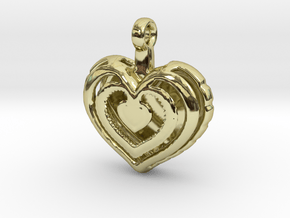 Heart Pendant 'Mylène' in 18K Gold Plated